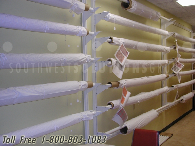 rolled textile storage system rack museum collection spokane yakima coeur d alene