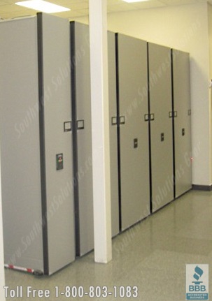 mobile shelving is space saving high density storage on medassets contract