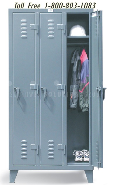 narrow metal garment storage cabinets