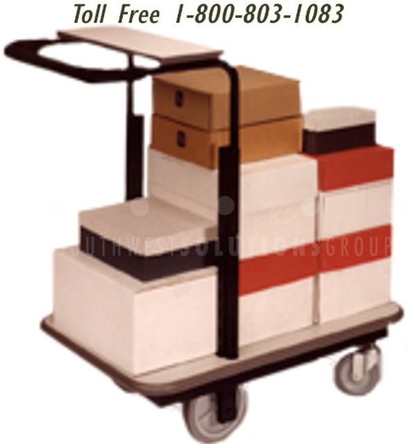 Portable Executive Mail Delivery Carts Rolling Letter Carrier