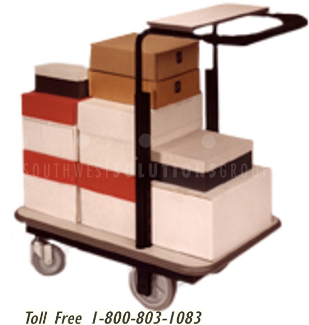 Portable Executive Mail Delivery Carts Rolling Letter Carrier