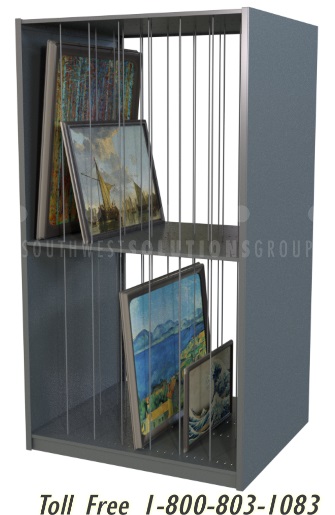 slotted art cubby storage racks