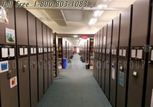 sliding library shelves high density automated