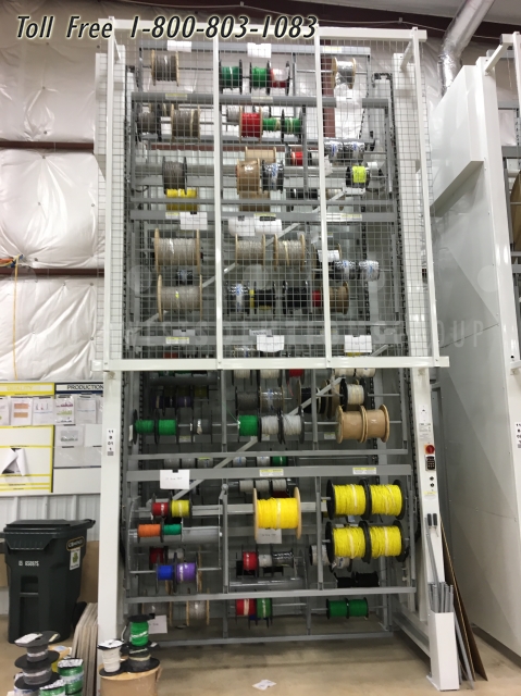 wire spool carousels rotating shelf vertical carousel kansas city wichita topeka overland park olathe lawrence shawnee manhattan salina lenexa columbia st joseph