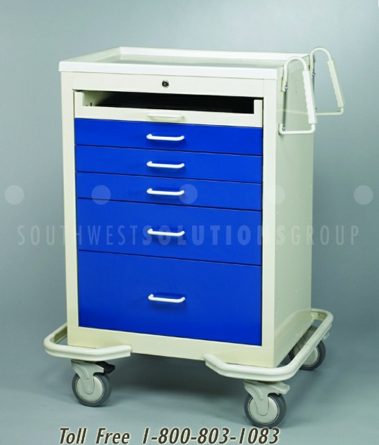 drawers lock key movable hospital storage