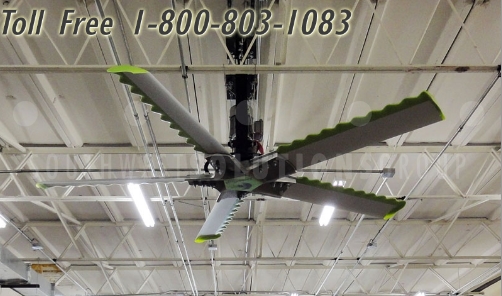 industrial lumber yard warehouse hvls ceiling fans anchorage fairbanks juneau