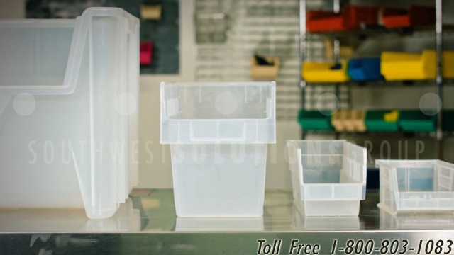 plastic bins organize small parts medical devices electronics