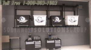 athletic equipment storage system spacesaver dallas dfw metropolitan tyler longview texarkana nacogdoches waco plano garland mckinney