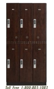 backpack lockers keyless wood