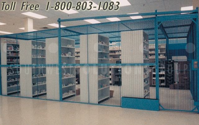 drug storage cages fences pharmaceutical manufacturing distribution jacksonville miami tampa orlando st petersburg tallahassee fort lauderdale port lucie 