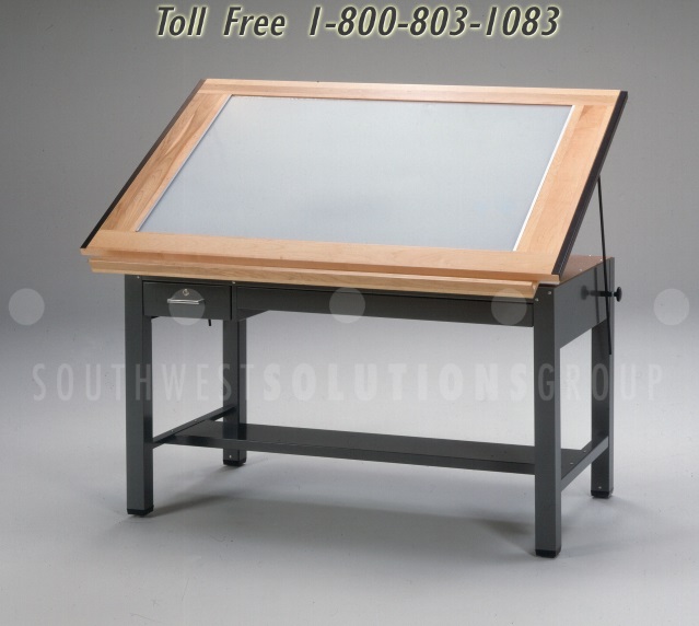glass top drawer shallow drawing desk storage