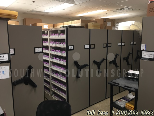 Rolling Shelving on Tracks | Sliding Floor Track Storage Systems ...