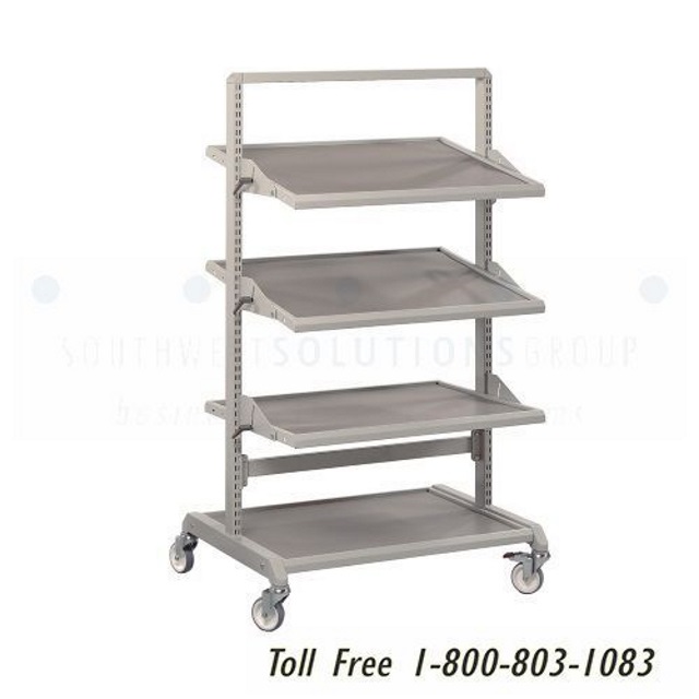 mobile steel shelf carts