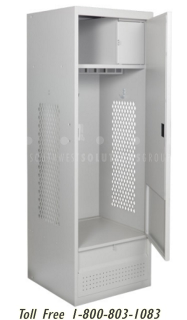 storage cabinet airflow shelf hooks hanger bars