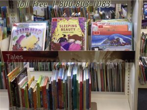 library bay shelves repurposed cd dvd baskets