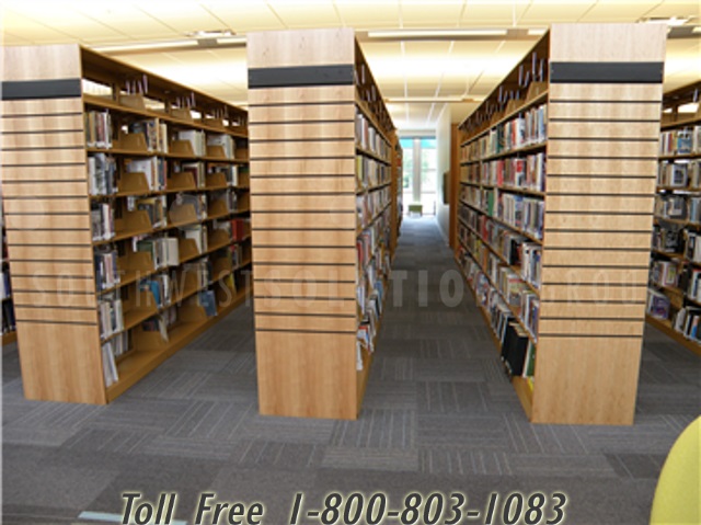 library media storage shelves