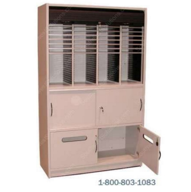 Mail Sorter Shelf Paper & Ink Storage Lockable Doors Roll Down
