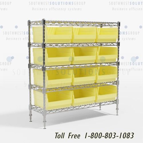 wire shelving bin storage racks anchorage fairbanks juneau