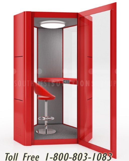 vented office meeting booths glass panels