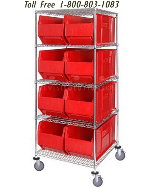 rolling plastic tote