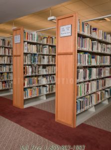 library media display shelves oversized book collection storage