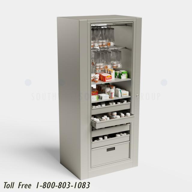 Pharmacy Rotary Locking Medication Drawers Narcotics