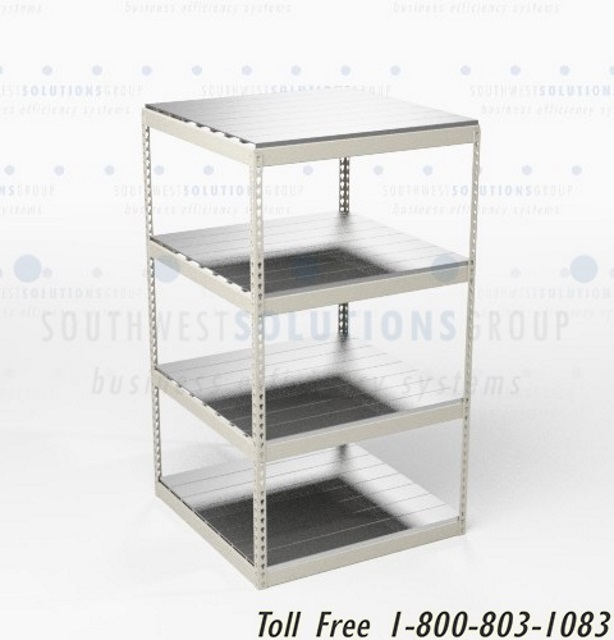 Industrial Wide Span Boltless Steel Shelving Retail Backroom