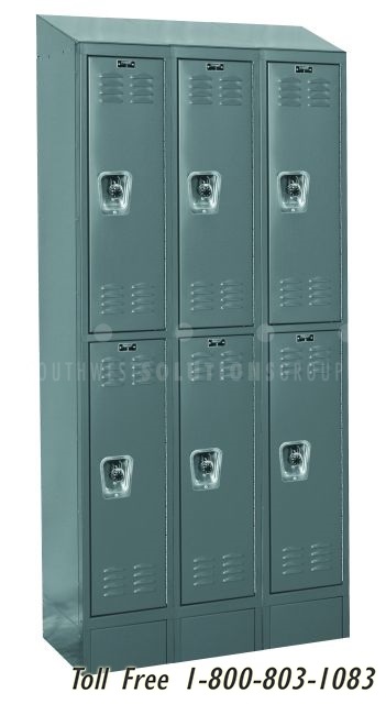 sloped steel school wardrobe storage cabinets
