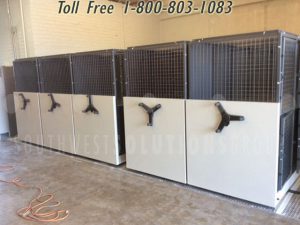 wire mesh lockers high density mobile shelves