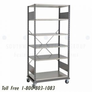 adjustable parts distribution shelf carts