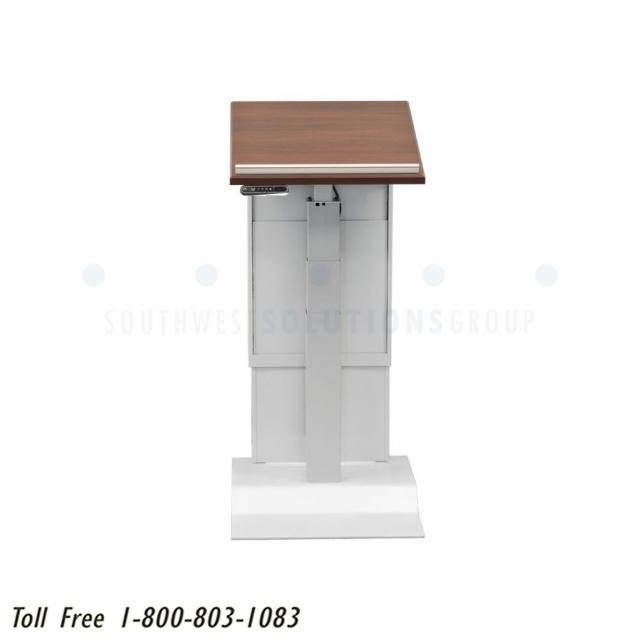 ScratchResistant Adjustable Mobile Lecterns Rolling ADA Compliant
