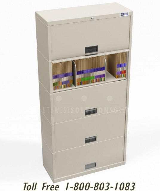 Office Cubical Supply Storage FlipUp Doors Adjustable File