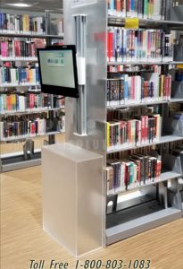 kiosks book storage counters