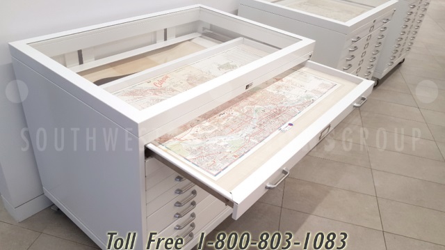 locking maps clear top drawers