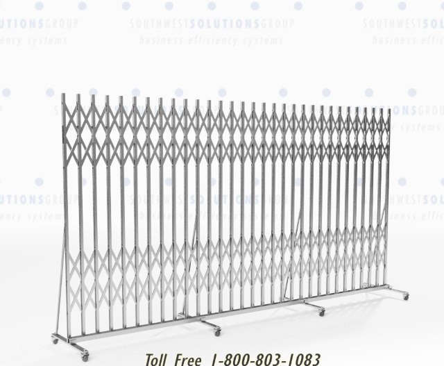 retractable security fence