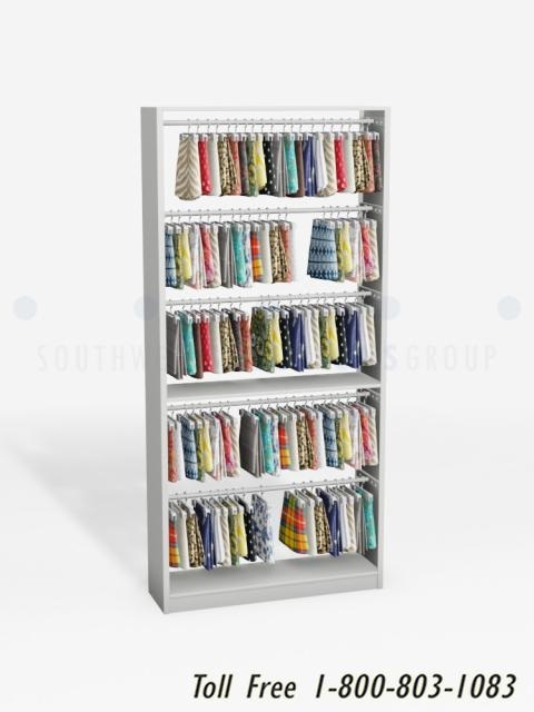 textile sample swatch book display shelves