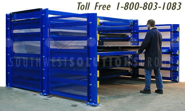 roll out industrial metal sheet racks chicago aurora rockford joliet naperville springfield peoria elgin waukegan cicero