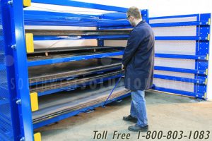 roll out industrial metal sheet racks wilmington dover newark
