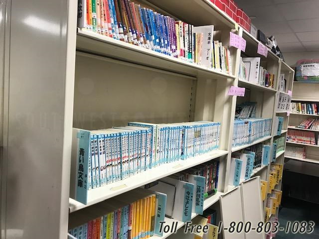 adjustable shelving media library racks