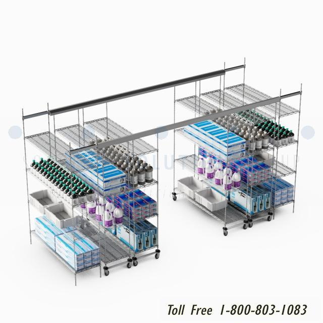 top track mobile baker racks