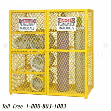 horizontal vertical gas cylinder storage cabinets