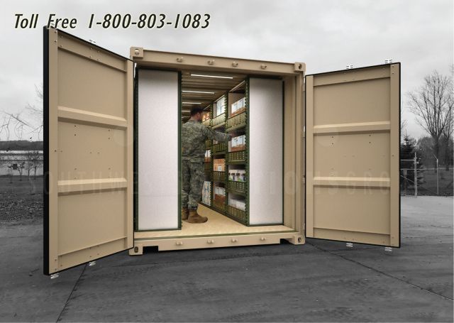 adjustable lightweight military tactical shelves ISU shipping containers
