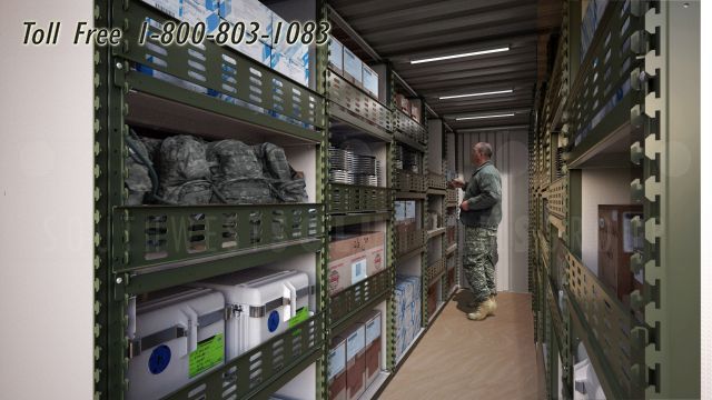 portable military stockroom storage