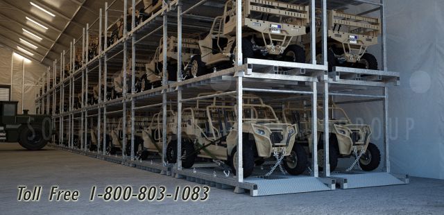 rack storage systems for military vehicles