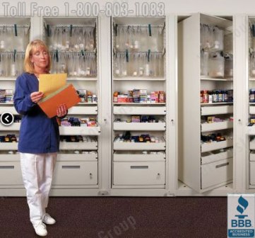 pharmacy storage rotary cabinet