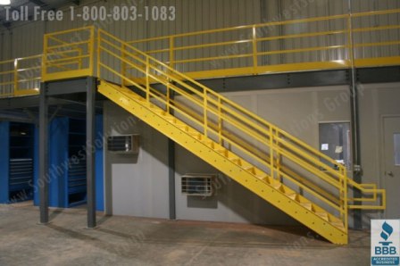 two story mezzanine storage platform