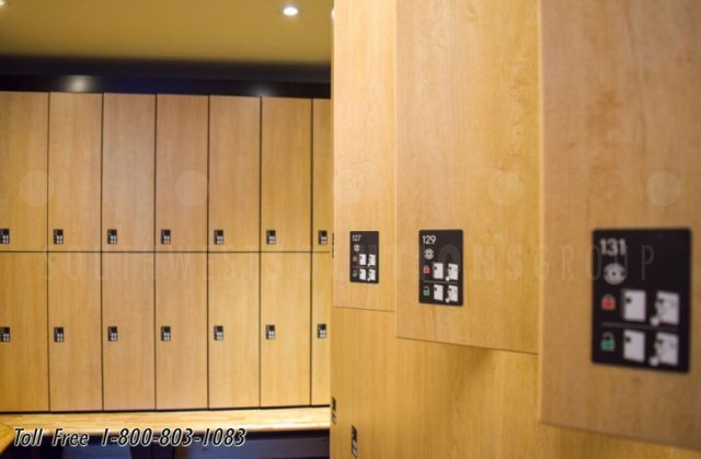 keyless storage locker architectural design