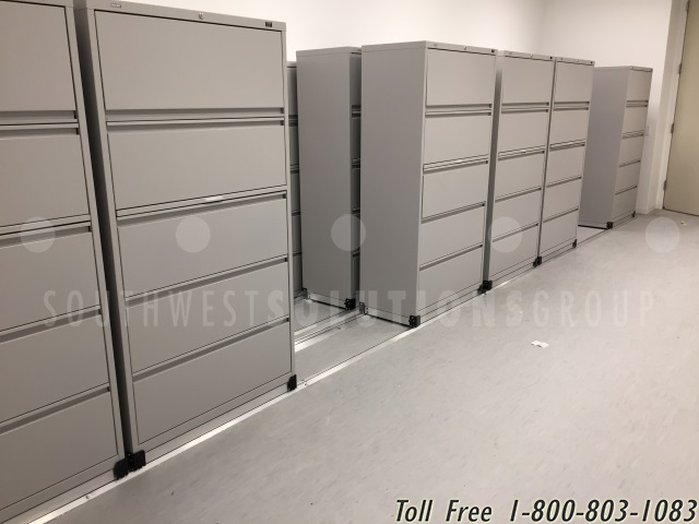sliding track file storage cabinets