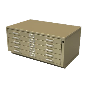 Extra Wide Flat File Storage Cabinet Plan Drawings Maps Historical Art  Photos
