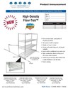High Density Floor Track for Wire Shelving
